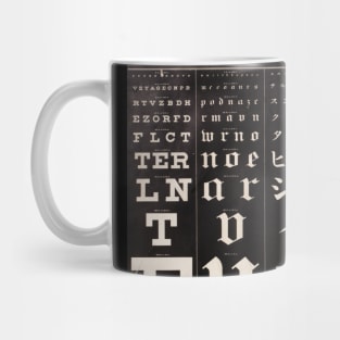 George Mayerle's Eye Test Chart, 1907 Mug